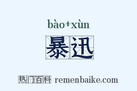 暴迅是什么意思的图片